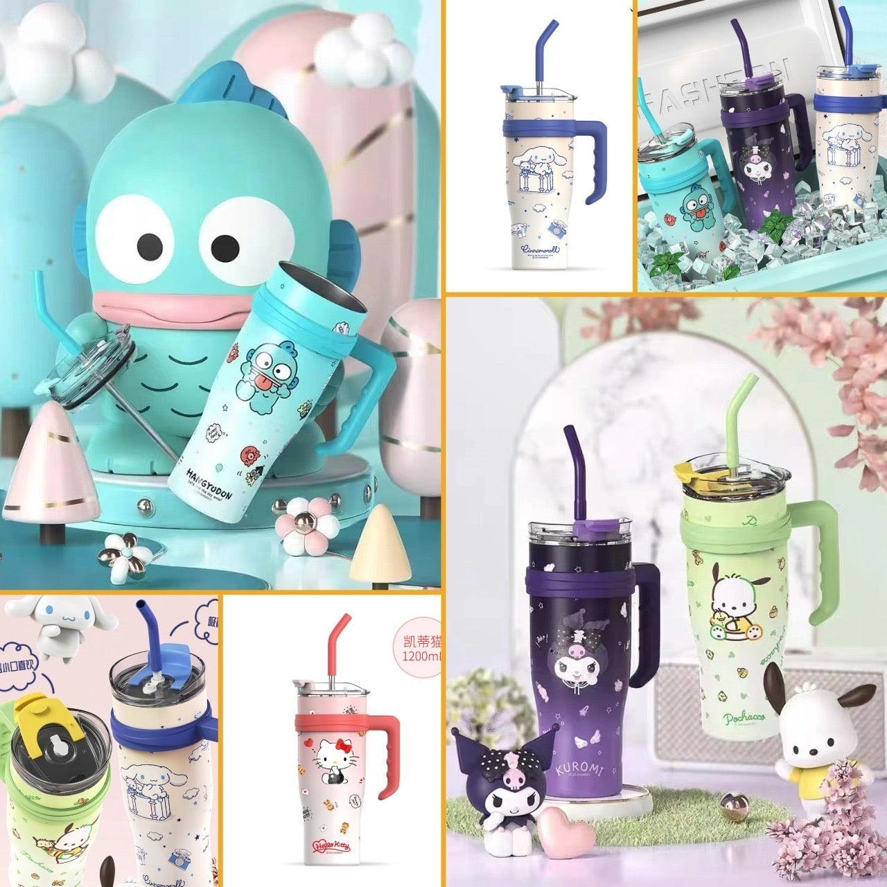 Sanrio Theme || 1200 ML || Insulated Tumbler